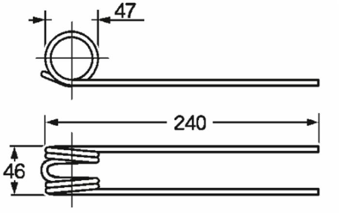 Dente ranghinatore adattabile Molon e Bcs filo 5 - Ama