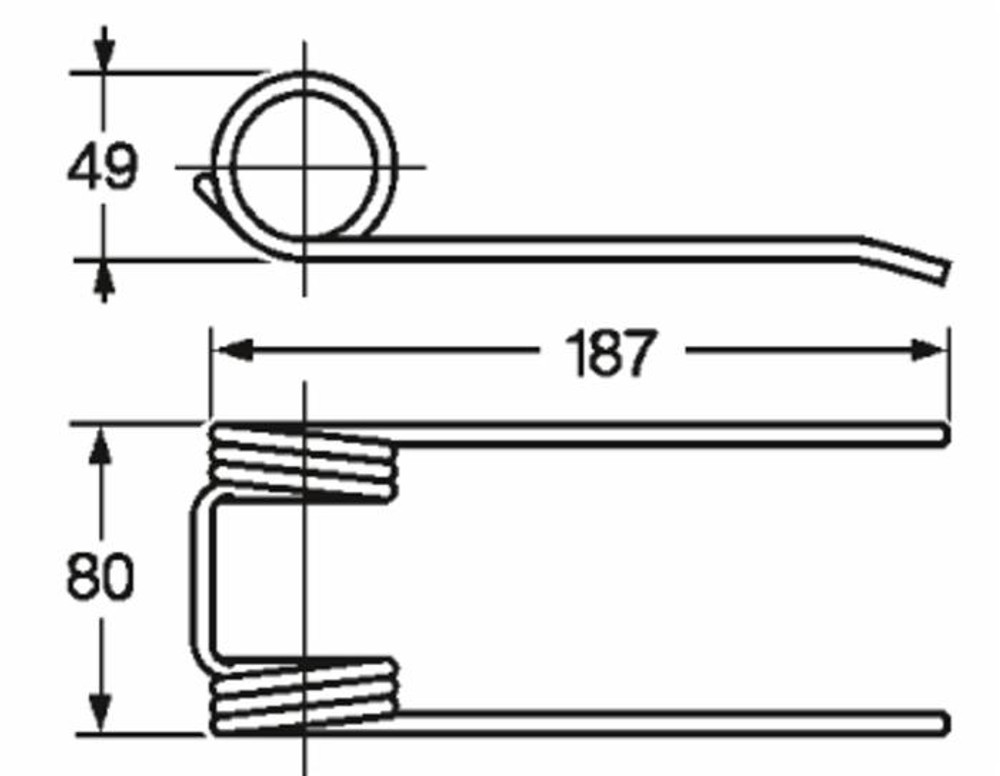 Dente pick-up adattabile Ama 1102,001 filo 5 - Ama