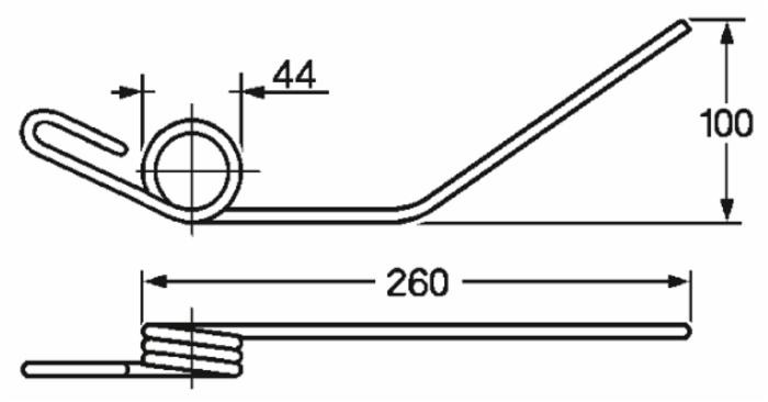Dente pick-up dx adattabile Feraboli 1831597 filo 7 - Ama