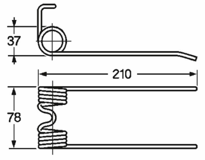 Dente pick-up adattabile Rota C3 C30 filo 5,5 - Ama