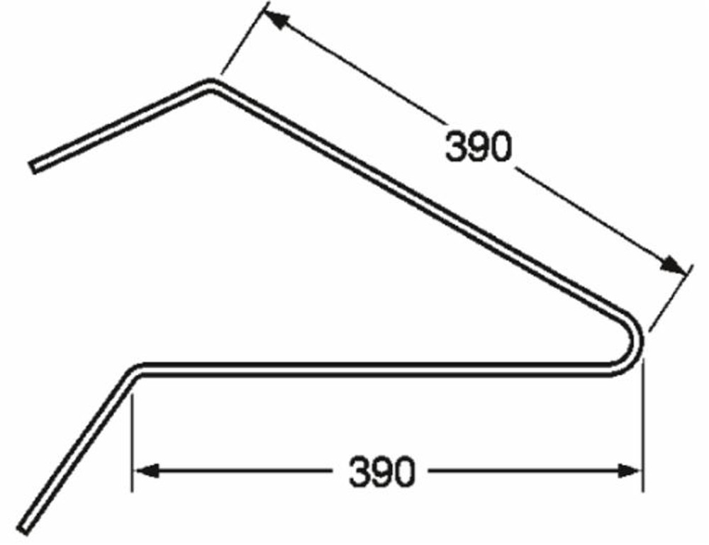 Dente ranghinatore esterno adattabile John Deere VL326 filo 6 - Ama