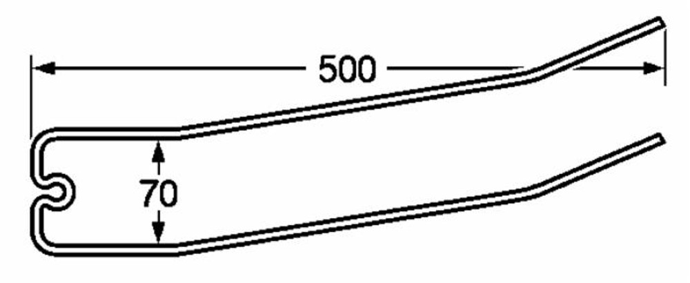 Dente rastrello adattabile Bcs 8025 filo 5,5 - Ama