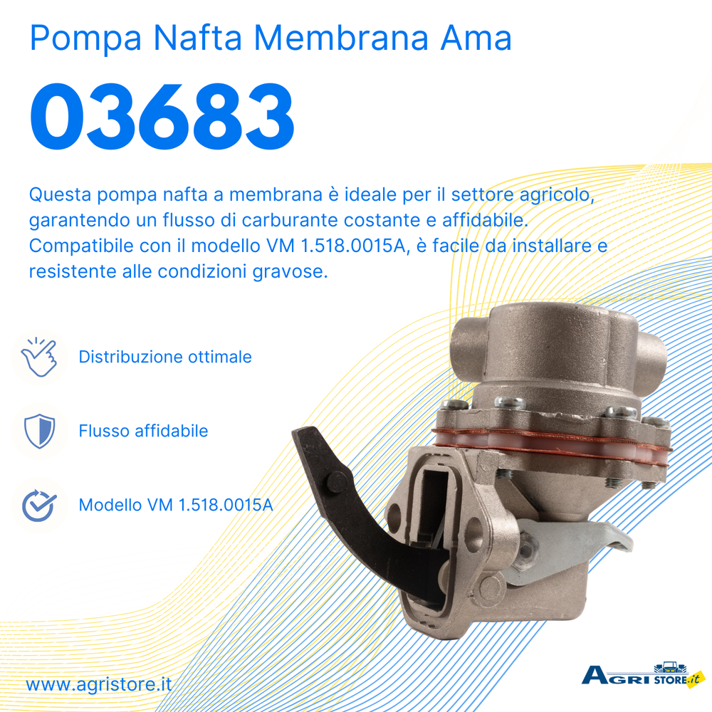 Pompa nafta a membrana adattabile VM 1.518.0015A - Ama