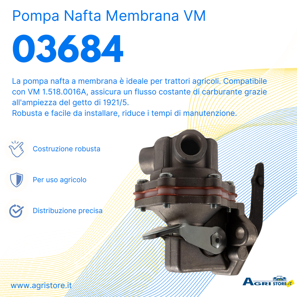 Pompa nafta a membrana adattabile VM 1.518.0016A - Ama