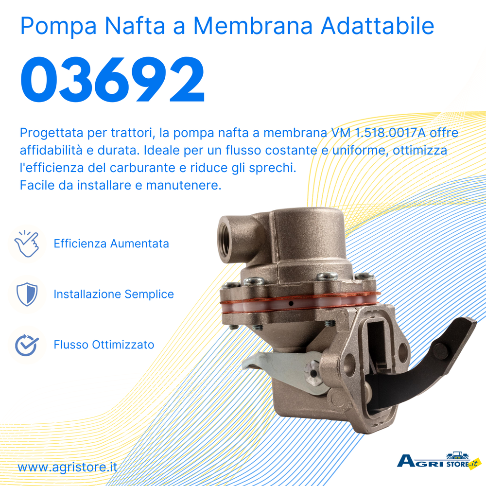 Pompa nafta a membrana adattabile VM 1.518.0017A - Ama