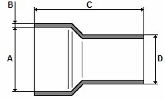 Manicotto maschio ø 55-60mm - No brand