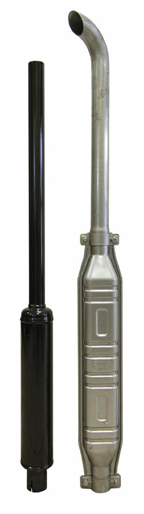 Marmitta completa con prolunga curva attacco 65mm - Ama