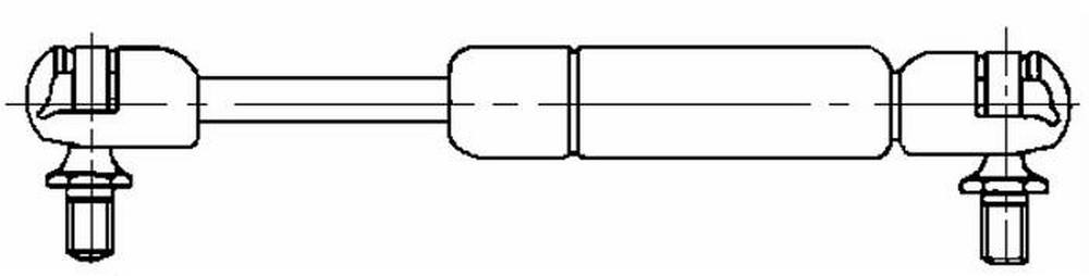 Molla a gas Stabilus estensione max 405mm 200 N adattabile al riferimento originale 000986292 - Stabilus