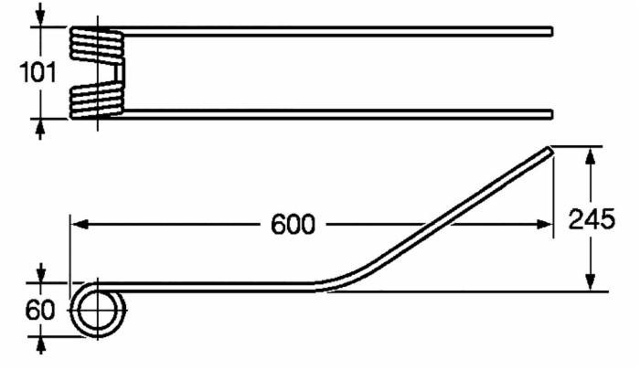 Dente giroandanatore adattabile Gaccagli filo 8,5 - Ama