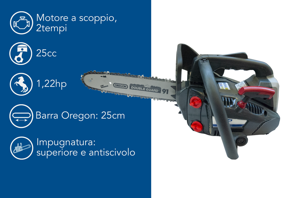 Motosega a scoppio da potatura Ama AMX 26.10 25cc - Ama