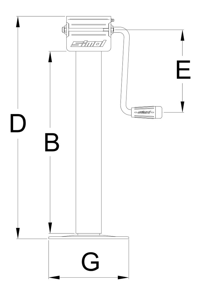 Servotimone Simol a doppia marcia 80x600mm - Simol