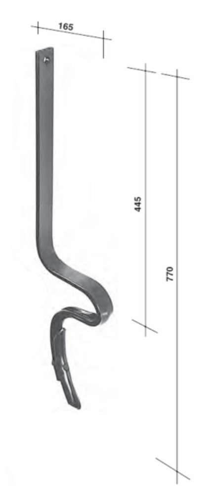 Molla rompitraccia per vibrocoltivatori 40x10mm con vomerina - Ama