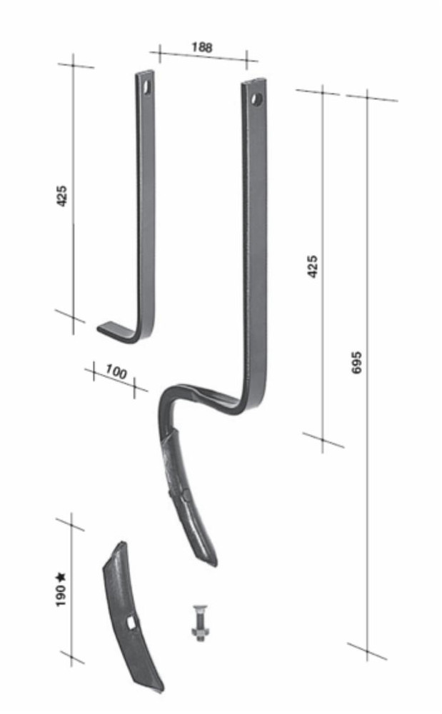 Rinforzo per molla rompitraccia 32x10mm - Ama