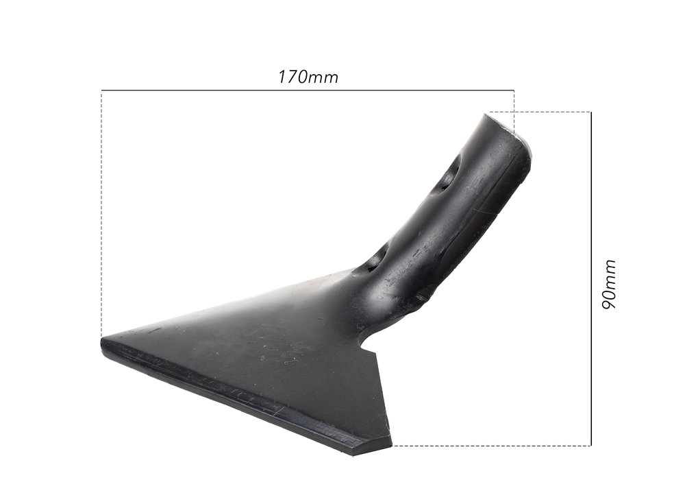 Vomere lancio piatto 150X6/45 per molle per vibrocoltivatori - Ama