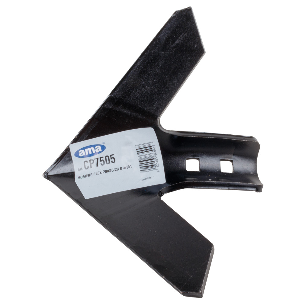 Vomere a lancia 200x6/28 per molle per vibrocoltivatori - Ama