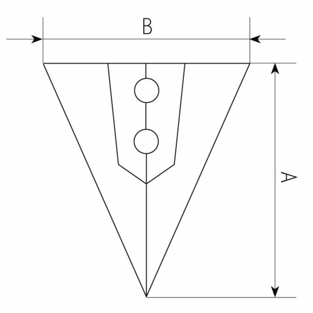 Vomerina per tiller normale adattabile Siderman lunghezza 250mm e larghezza 200mm - Ama