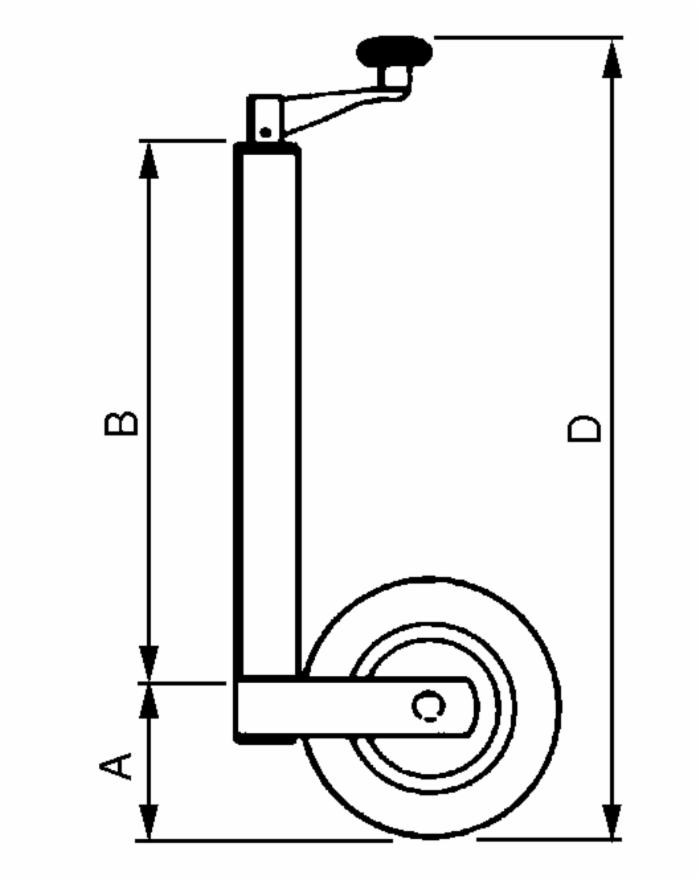 Servotimone leggero a ruota Simol portata 150kg - Simol