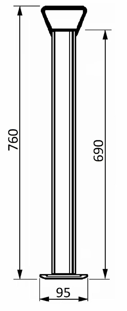 Stabilizzatore fisso ø48x700mm - Simol