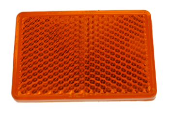 Catarifrangente adesivo arancione 57x39mm - Ajba