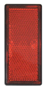 Catarifrangente adesivo rosso 105x48mm - Radex