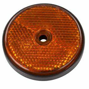 Catarifrangente con foro arancione Ø 60mm - Ajba
