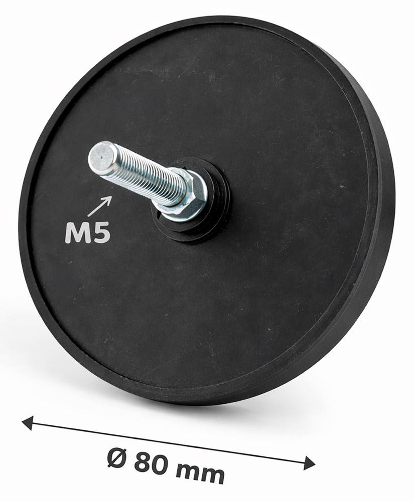 Catarifrangente con vite M5 bianco Ø 80mm - Ama