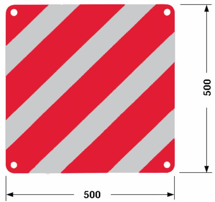 Pannello omologato per carichi sporgenti Italia - Ama