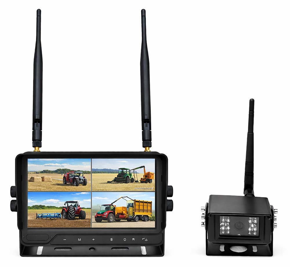 Kit wireless videoretro per trattori con monitor LCD TFT 7" e sistema di registrazione - Ama