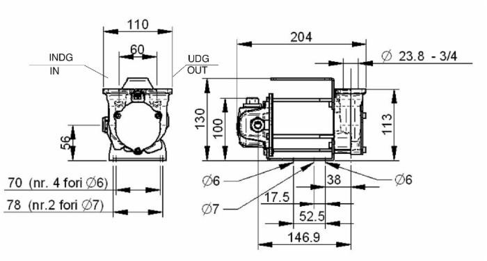 Pompa travasa gasolio valvola By-pass 3000 12V - Piusi