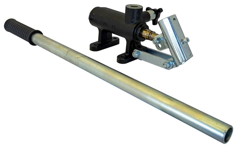 Pompa a mano per cilindri oleodinamici a semplice effetto da 45cc pressione 280bar - Ama Refluid