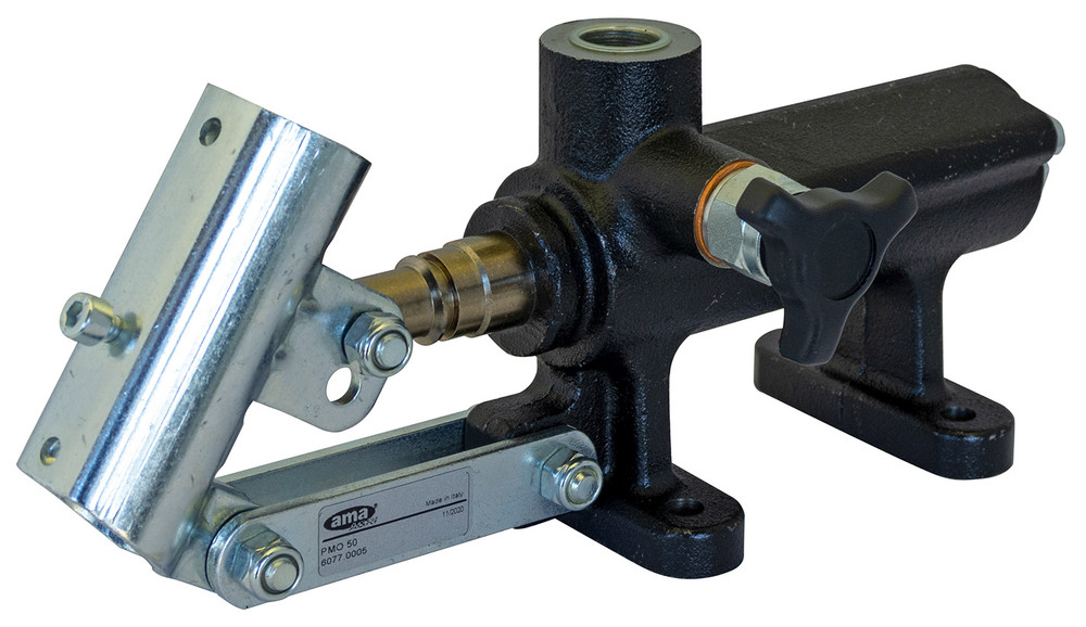 Pompa a mano per cilindri oleodinamici a semplice effetto da 45cc pressione 280bar - Ama Refluid