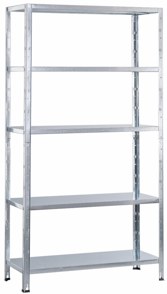 Scaffale metallico a incastro in kit L100xH188xP40 - Ama