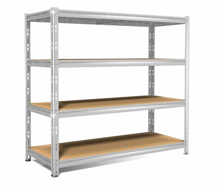 Scaffale legno metallo a incastro L150xH180xP60 - Ama