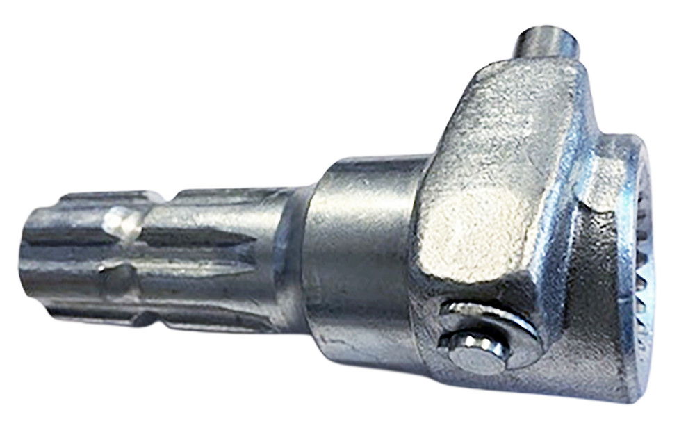 Riduzione per presa di forza con pulsante e proifilo esteno 1"3/8 con 6 scanalature profilo interno 1"3/8 Z21 e lunghezza 150mm - Ama