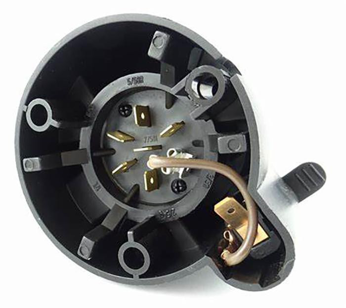 Presa 12v 7 poli con presa 2 poli supplementare - Ama