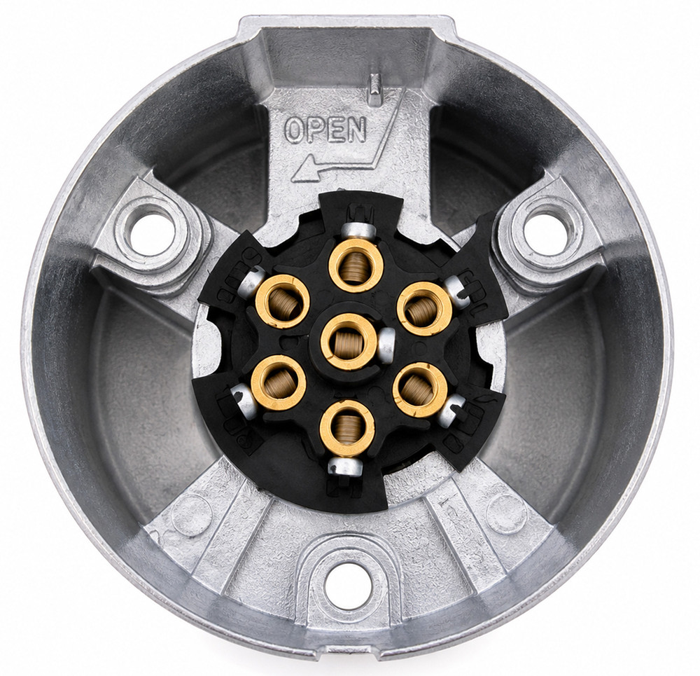 Presa 7 poli 12v in alluminio - Ama