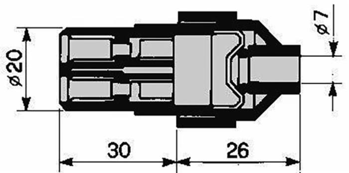 Spina a 2 poli 12/24V - Ama