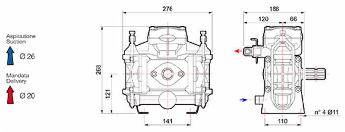 Pompa a membrana a bassa pressione Comet BP60K - Comet