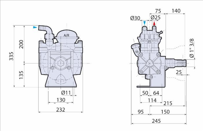 Pompa a membrana modello AR 70 bp/c - Annovi Reverberi