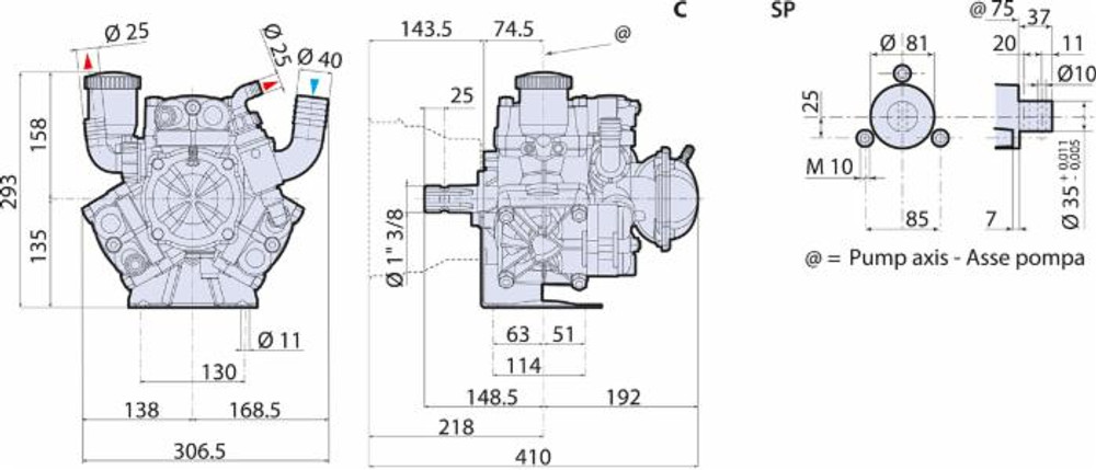 Pompa modello ar 135 bp/c - Annovi Reverberi