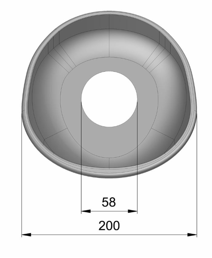 Controcuffia a 45° - Seat Plastic