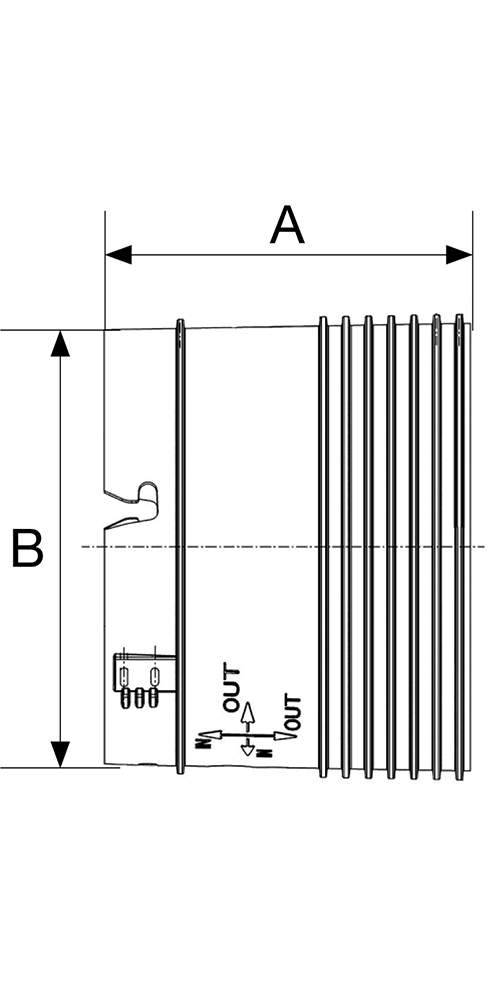 Estensione sfilabile Ø240 lunghezza 250 - Seat Plastic