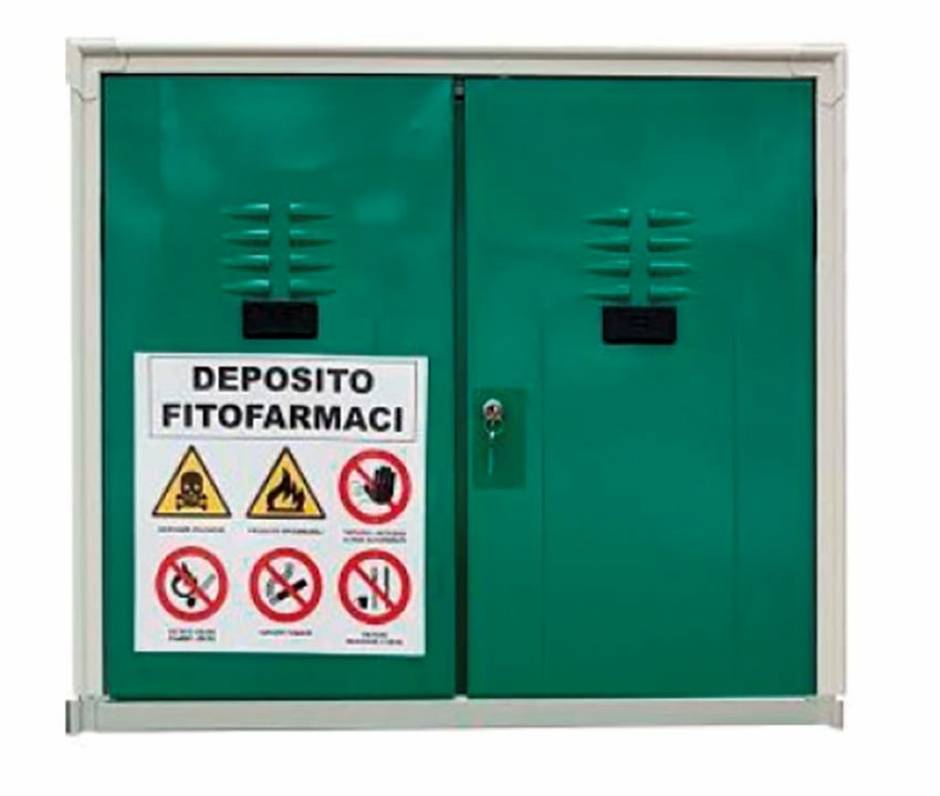 Armadio per fitosanitari a 2 ante 80x40x100cm - No brand