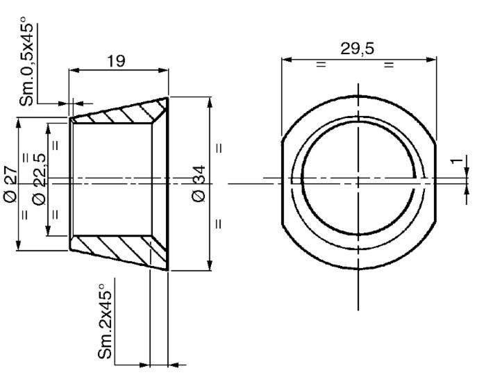 Bussola per centraggio punte rotoballe tipo corto - Ama