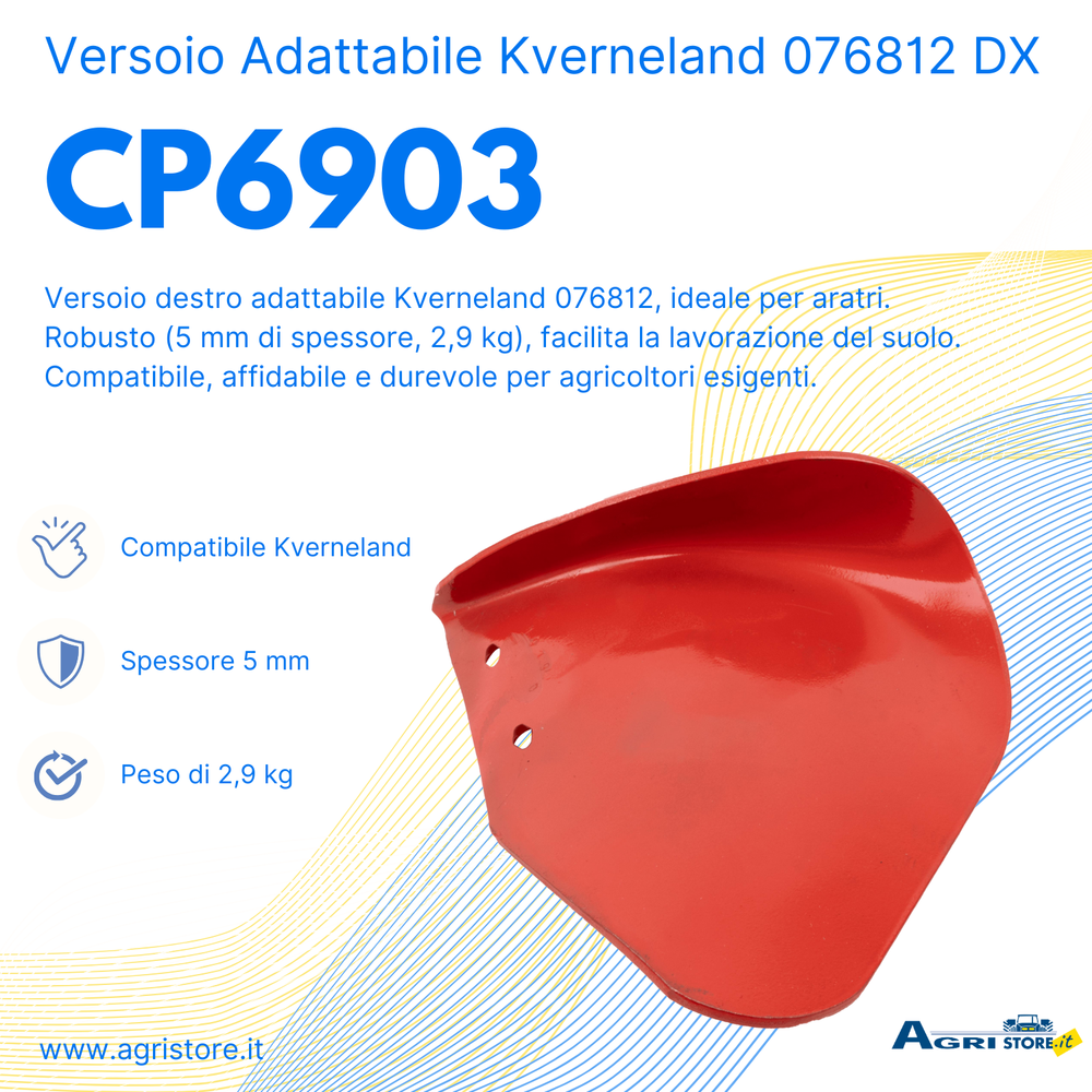 Versoio adattabile Kverneland 076812 dx - Ama