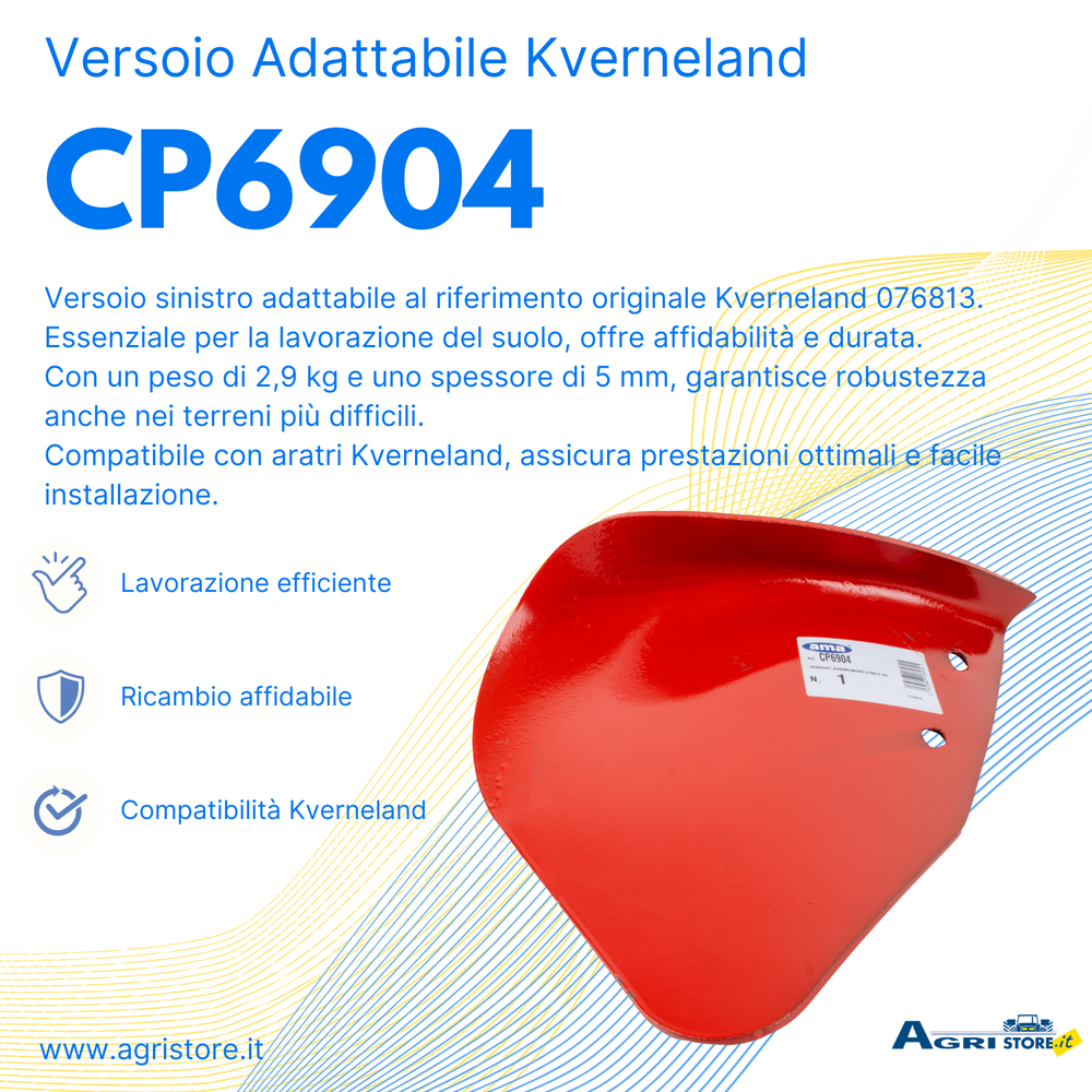 Versoio adattabile Kverneland 076813 sx - Ama