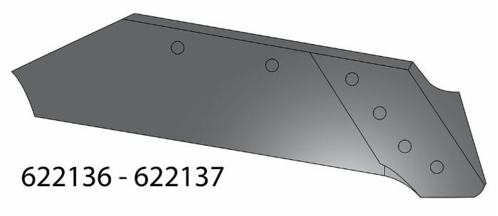 Vomere adattabile Kuhn 622137 sx - Ama