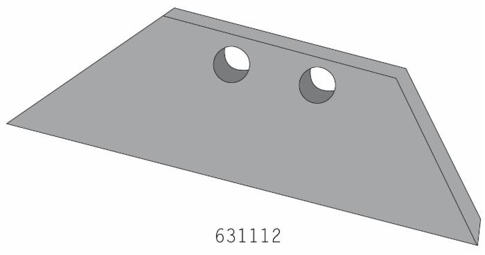 Vomerino reversibile adattabile Kuhn 631112 - Ama
