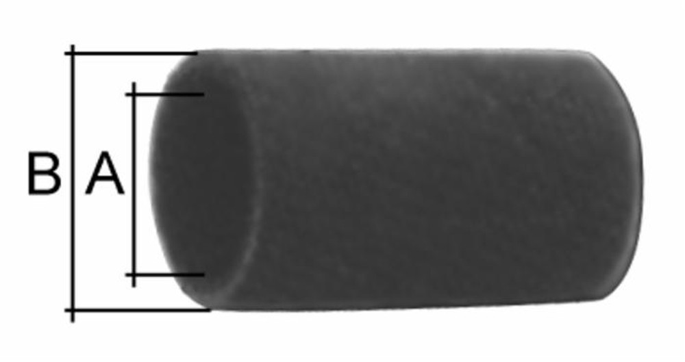 Tubo per radiatore in gomma ⌀ interno 38mm esterno 48mm lungo 1m - Ama
