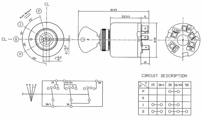 Quadro d'avviamento con accensione luci compatibile Cobo 14111000 - Ama
